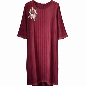 Maroon Embroidered Kurti | Indo-Western Tunic Top | Ethnic wear
